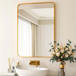 wall mirror round corner hanging vanity mirror