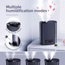 Large Household Humidifier; Ultra Quiet Cool Mist Ultrasonic 360Â° Humidifier with Humidistat and Timer