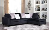 Martha Reversible Sectional Made with Wood in Black