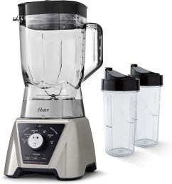 Oster 1200 Watt Pro Blender withTexture Select Settings and 2 Blend-n-go Cups