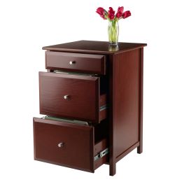 Delta File Cabinet Walnut