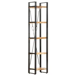 vidaXL 5-Tier Bookcase 15.7"x11.8"x70.9" Solid Mango Wood