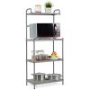 4-Tier Baker's Rack Microwave Oven Stand Shelves Kitchen Storage Rack Organizer