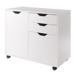 Halifax Wide Storage Cabinet, 2-Drawer, Filing Cabinet, White