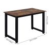 Wood Computer Desk PC Laptop Study Table Workstation Home Office Furniture