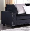 Martha Reversible Sectional Made with Wood in Black