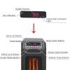 18" H Infrared Quartz Heater - ETL 1000W/1500W Portable Space Heater with 3 Heat Settings, Remote Control, 24H Programmable Timer, Rome Heater For Off