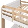 Full over Full Bunk Bed with Storage Shelves;  Twin Size Trundle and Ladder