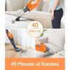 Cordless Vacuum 4-in-1 Stick Vacuum Cleaner with Up to 40 Minute Run Time for Hard Floor Carpets