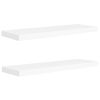 vidaXL Floating Wall Shelves 2 pcs White 31.5"x9.3"x1.5" MDF