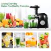 Masticating Juicer Machines; Slow Cold Press Juicer with Reverse Function; High Juice Yield; Easy Clean with Brush; Recipes for High Nutrient Fruits a