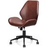 Office Home Leisure Mid-back Upholstered Rolling Chair