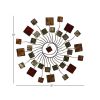 Benzara Modern Abstract Metal Sun Wall Decor; Multicolor