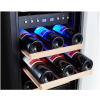 30 Bottles/15 Inch Dual Zone Low Noise Wine Cooler Refrigerator ; Small Wine Refrigerator for Home Bar with Digital Temperature Control; Glass Front D