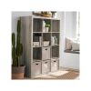 12 Cube Organizer; Grey; Natural; Rustic Grey; Tobacco Oak; White Texture