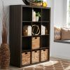 12 Cube Organizer; Grey; Natural; Rustic Grey; Tobacco Oak; White Texture