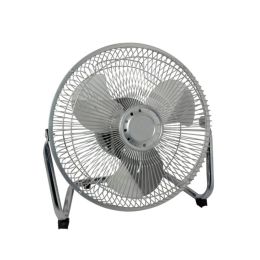 9" / 12" / 18" / 20" Industrial Grade 3-Speed High Velocity Heavy Duty Metal Industrial Floor Fans (Color: Silver, Size: 9")