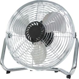 9" / 12" / 18" / 20" Industrial Grade 3-Speed High Velocity Heavy Duty Metal Industrial Floor Fans (Color: Silver, Size: 12")