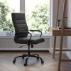 High Back Leather Soft Executive Swivel Office Chair with Frame and Armrests; Various Options