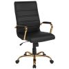 High Back Leather Soft Executive Swivel Office Chair with Frame and Armrests; Various Options