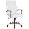 High Back Leather Soft Executive Swivel Office Chair with Frame and Armrests; Various Options