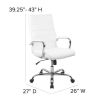 High Back Leather Soft Executive Swivel Office Chair with Frame and Armrests; Various Options