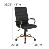 High Back Leather Soft Executive Swivel Office Chair with Frame and Armrests; Various Options