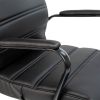 High Back Leather Soft Executive Swivel Office Chair with Frame and Armrests; Various Options