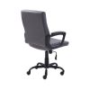 Bonded leather mid-back manager office chair in various finishes