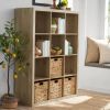 12 Cube Organizer; Grey; Natural; Rustic Grey; Tobacco Oak; White Texture