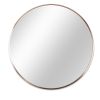 SDKOA Large Round Mirror 32 Inch with Black Aluminum Frame for Wall Decor, Bathroom Big Circle Mirror Modern Style Wall Hanging for Bedroom, Living Ro