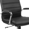 High Back Leather Soft Executive Swivel Office Chair with Frame and Armrests; Various Options