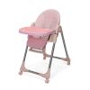 Convertible High Chair on Wheels with Removable Tray;  Height and Angle Adjustment for Baby And Toddler