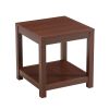 Side Table , 2-Tier Small Space End Table ,Modern Night Stand, Sofa table, Side Table with Storage Shelve