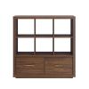 6 cube storage bookcase organizer with drawers in various finishes