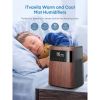 Humidifier; 5.5L Warm and Cool Mist Humidifier for Bedroom; Customizable Humidity; Essential Tray; 12 Hour Timer; for Living Room; Office and Nursery