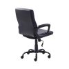 Bonded leather mid-back manager office chair in various finishes