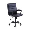 Bonded leather mid-back manager office chair in various finishes