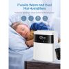 Humidifier; 5.5L Warm and Cool Mist Humidifier for Bedroom; Customizable Humidity; Essential Tray; 12 Hour Timer; for Living Room; Office and Nursery