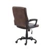 Bonded leather mid-back manager office chair in various finishes