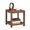 Side Table , 2-Tier Small Space End Table ,Modern Night Stand, Sofa table, Side Table with Storage Shelve