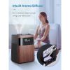 Humidifier; 5.5L Warm and Cool Mist Humidifier for Bedroom; Customizable Humidity; Essential Tray; 12 Hour Timer; for Living Room; Office and Nursery